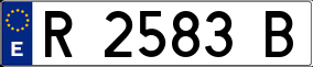 Trailer License Plate
